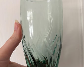 Anchor Hocking "Central Park" green Drinking Glasses- FIVE