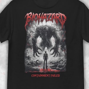T-shirt Death Metal Horror : « Échec du confinement des risques biotechnologiques »