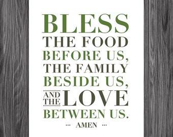 Blessing Prayer. Christian Home Decor. Printable Design. 8x10. DIY. PDF. JPEG.
