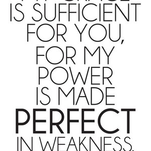 My Grace is Sufficient. 2 Corinthians 12:9. 8x10 DIY Printable Christian Poster. PDF. Bible Verse. image 2