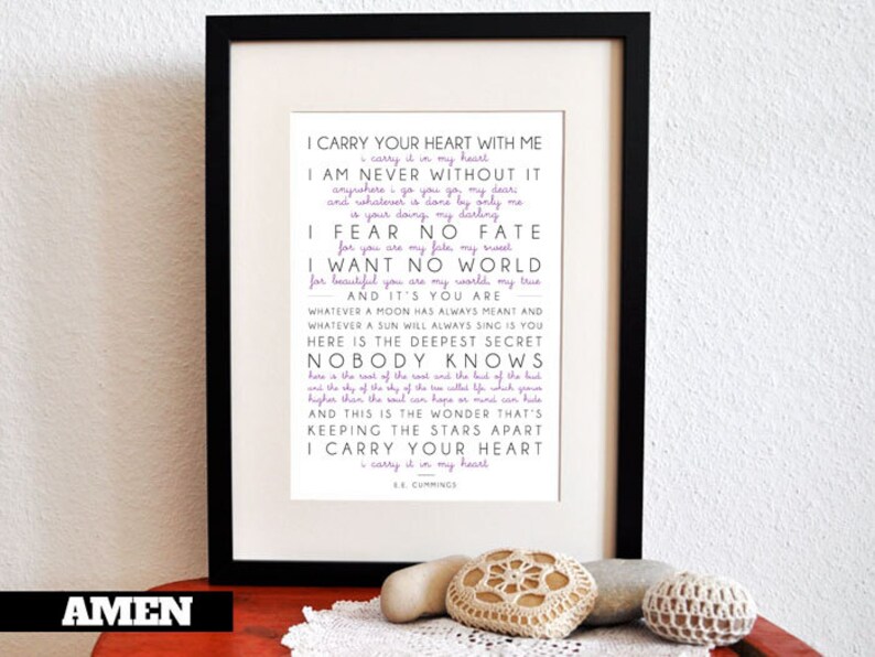 I Carry Your Heart E E Cummings - Il 794xN.459009370 Jgzq 