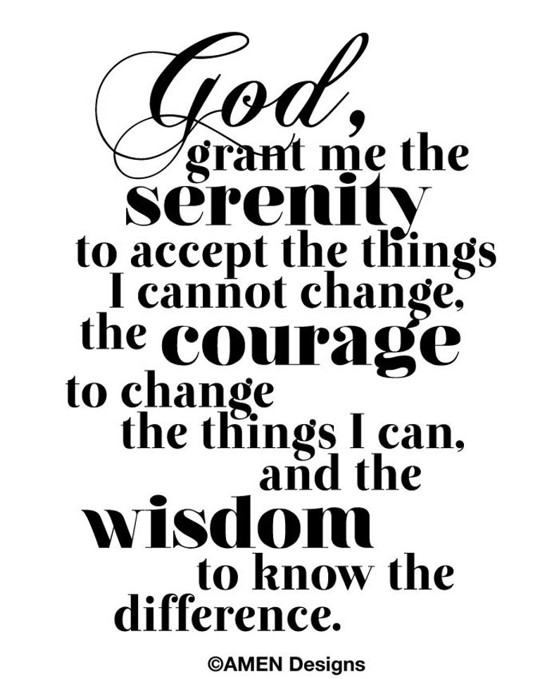 Printable Typography.Serenity Prayer. 8x10. Do-it-yourself. PDF. Christian. image about Printable Serenity Prayer identify Printable Typography.Serenity Prayer. 8x10. Do-it-yourself. PDF. Christian.