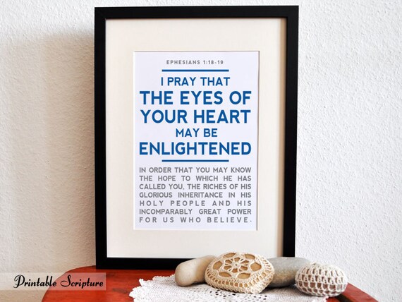 Ephesians 1 18 19 Open The Eyes Of My Heart 8x10in Diy Etsy Ephesians 1 18 19 Open The Eyes Of My Heart 8x10in Diy Etsy