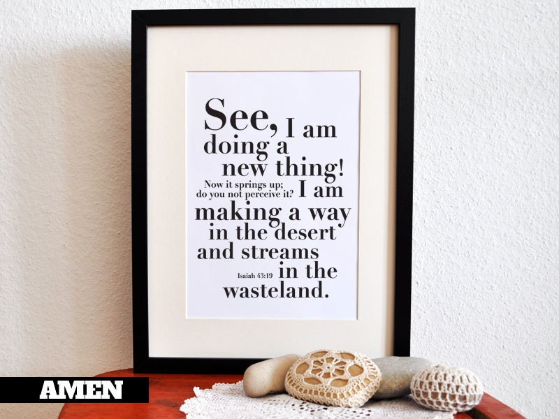 Isaiah 43 19 i am making a new way 8x10 diy printable christian
