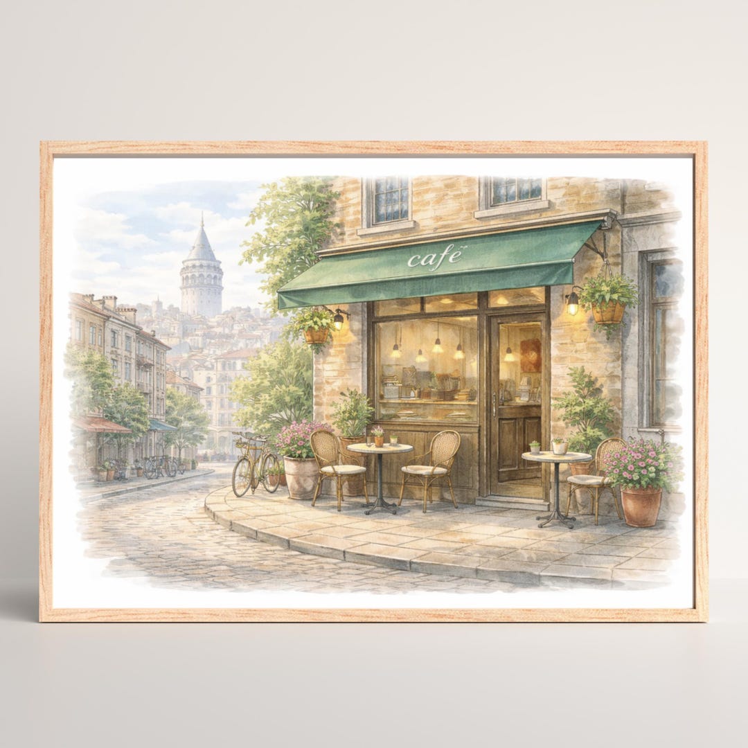 Storefront Portrait Custom Storefront Portrait – Watercolor Shop or Restaurant Painting ...