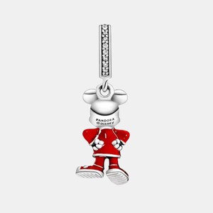 Disney Mickey Mouse Chinese New Year Charm for bracelet or necklace, Handmade Silver, Necklace Pendant, Gift for her under 20, Christmas immagine 3