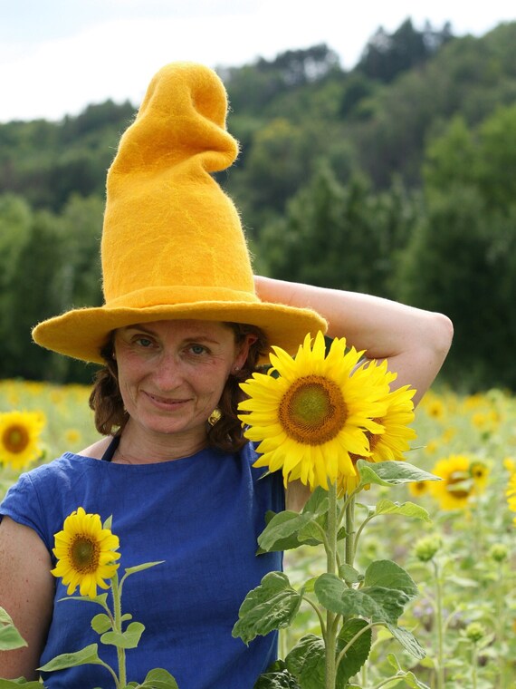 Yellow sales floppy hat