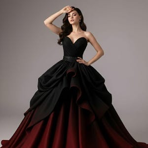 sally's dress was made of beautiful satin Sierra Gown (Without Overskirt)