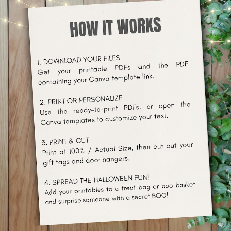 Editable CANVA You've Been Booed Printable Kit, Halloween Ghost Boo ...
