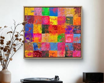 Original Abstract, Acrylic Painting,gift for her,Wall decor