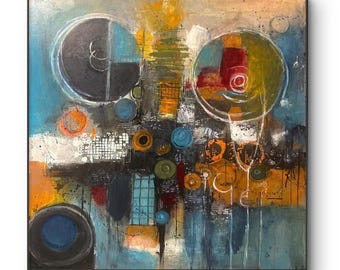 Abstract, Acrylic Painting,gift for her,Wall decor