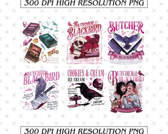 Butcher Blackbird PNG, Dark Romance Art, Brynne Weaver Inspired (Digital Download)