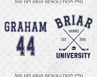 Briar Hockey PNG, off-campus ontwerp met ronde hals, hockeyromantiek shirtafbeelding, digitale download universiteitssport