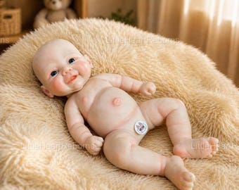 Muñeca Reborn de silicona completa de 45 cm (18 pulgadas) – Recién nacida realista con accesorios de regalo