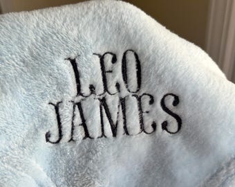Custom Embroidered Baby Blanket For: Baby shower, New Mom, Pregnant Moms, Babies, Siblings, Children, Gifts, Parties