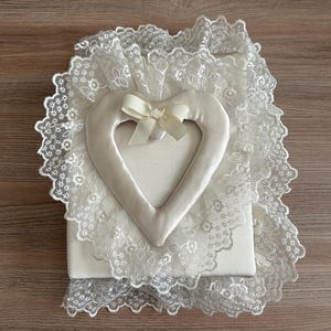 Customizable, Handmade Vintage Inspired Photo Album | Wedding Album with Lace bild 1