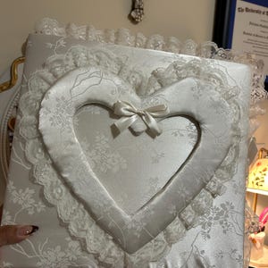 Customizable, Handmade Vintage Inspired Photo Album | Wedding Album with Lace bild 2