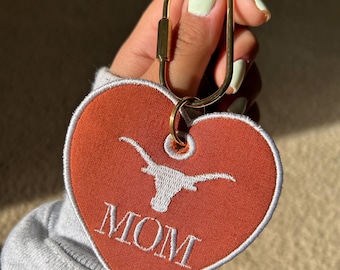 Bag Tag Personalized With Initials- Cattle Bag Tag Keychain, Gift for team, Mother’s Day, Graduation, College
