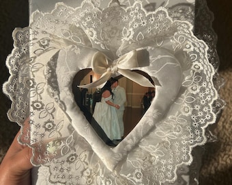 Customizable, Handmade Vintage Inspired Photo Album for Weddings, Anniversaries, Baby Showers, Parties, Gifts