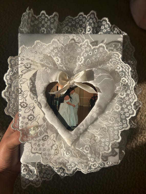 Customizable, Handmade Vintage Inspired Photo Album for Weddings, Anniversaries, Baby Showers, Parties, Gifts