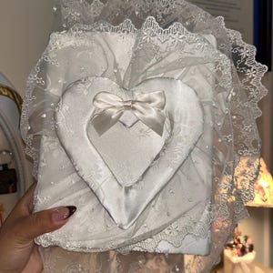 Customizable, Handmade Vintage Inspired Photo Album | Wedding Album with Lace bild 6