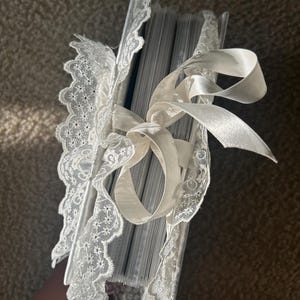 Customizable, Handmade Vintage Inspired Photo Album | Wedding Album with Lace bild 5