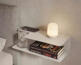 Mesita de noche flotante de pared - Mesita de noche minimalista