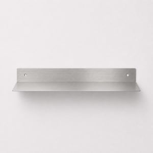 Stainless Steel Floating Shelf – Wall Mounted Shelf for Bathroom, Kitchen & Living Room, Universal Metal Storage Shelf