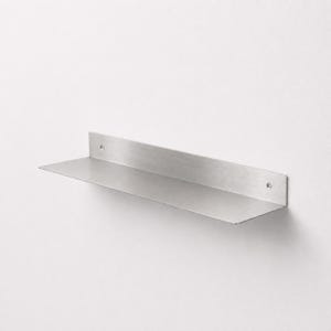 Stainless Steel Floating Shelf – Wall Mounted Shelf for Bathroom, Kitchen & Living Room, Universal Metal Storage Shelf