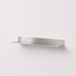Stainless Steel Floating Shelf – Wall Mounted Shelf for Bathroom, Kitchen & Living Room, Universal Metal Storage Shelf