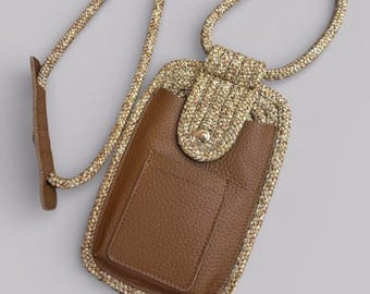 Sac pour téléphone en cuir, sac à main en bandoulière avec support pour téléphone, pochette pour téléphone cadeau pour femme en voyage, sac pour téléphone en paille, sac pour téléphone portable, petit sac à main pour téléphone