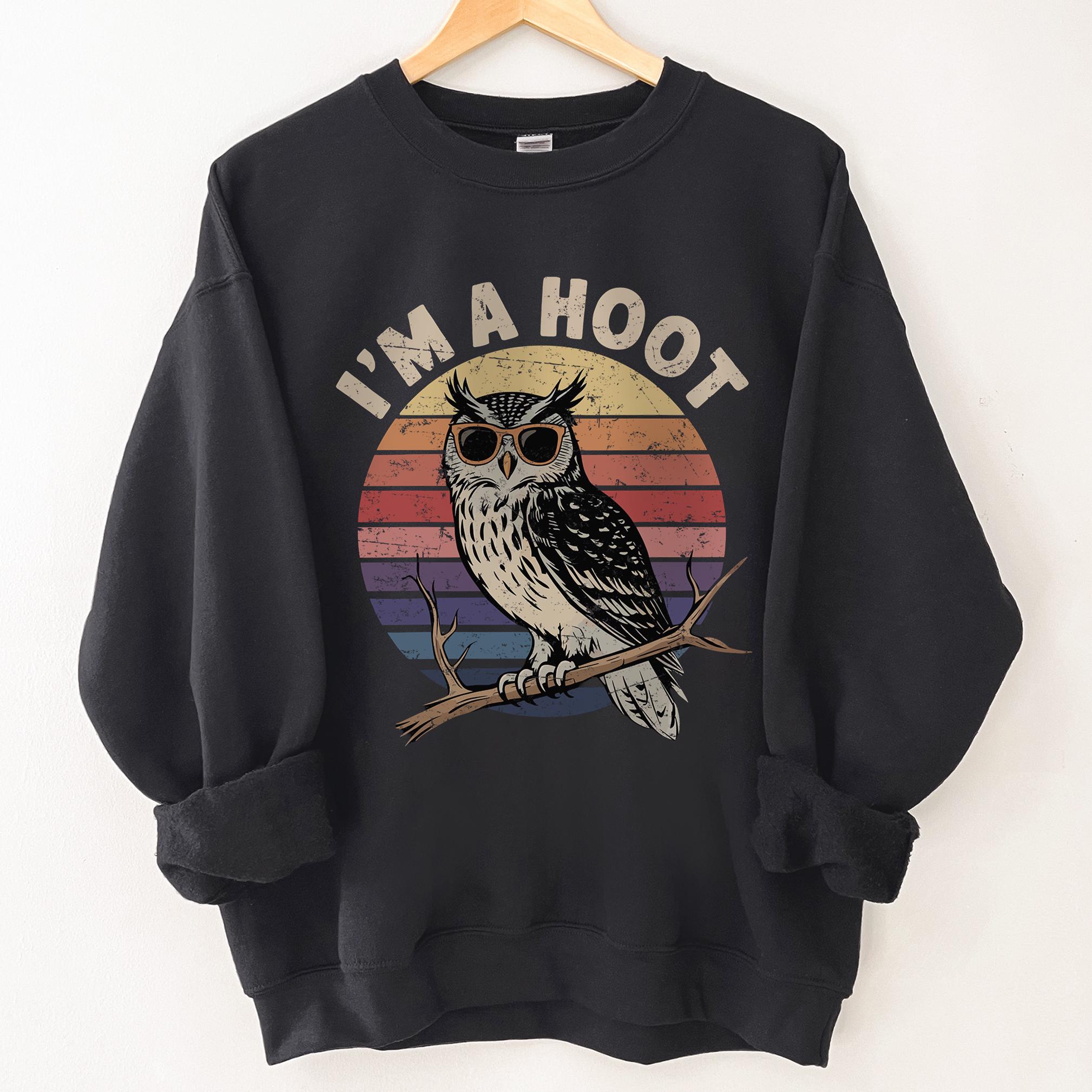I'm A Hoot Owl Crewneck, Owl Nature Sweatshirt