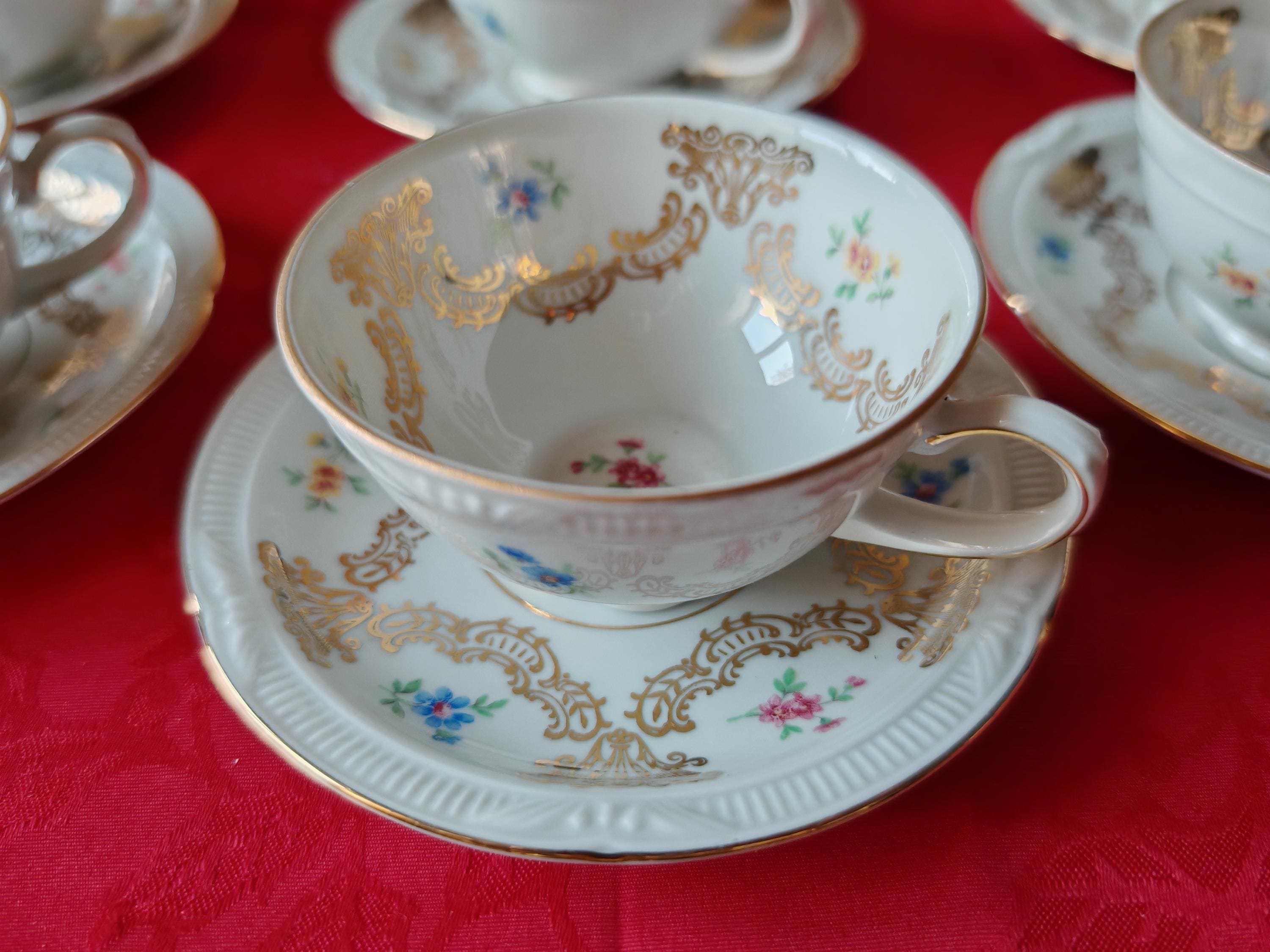 Tazza Gaiwan In Porcellana Jingdezhen 200 Ml - Set Da Tè Cinese Con Coperchio E Piattino