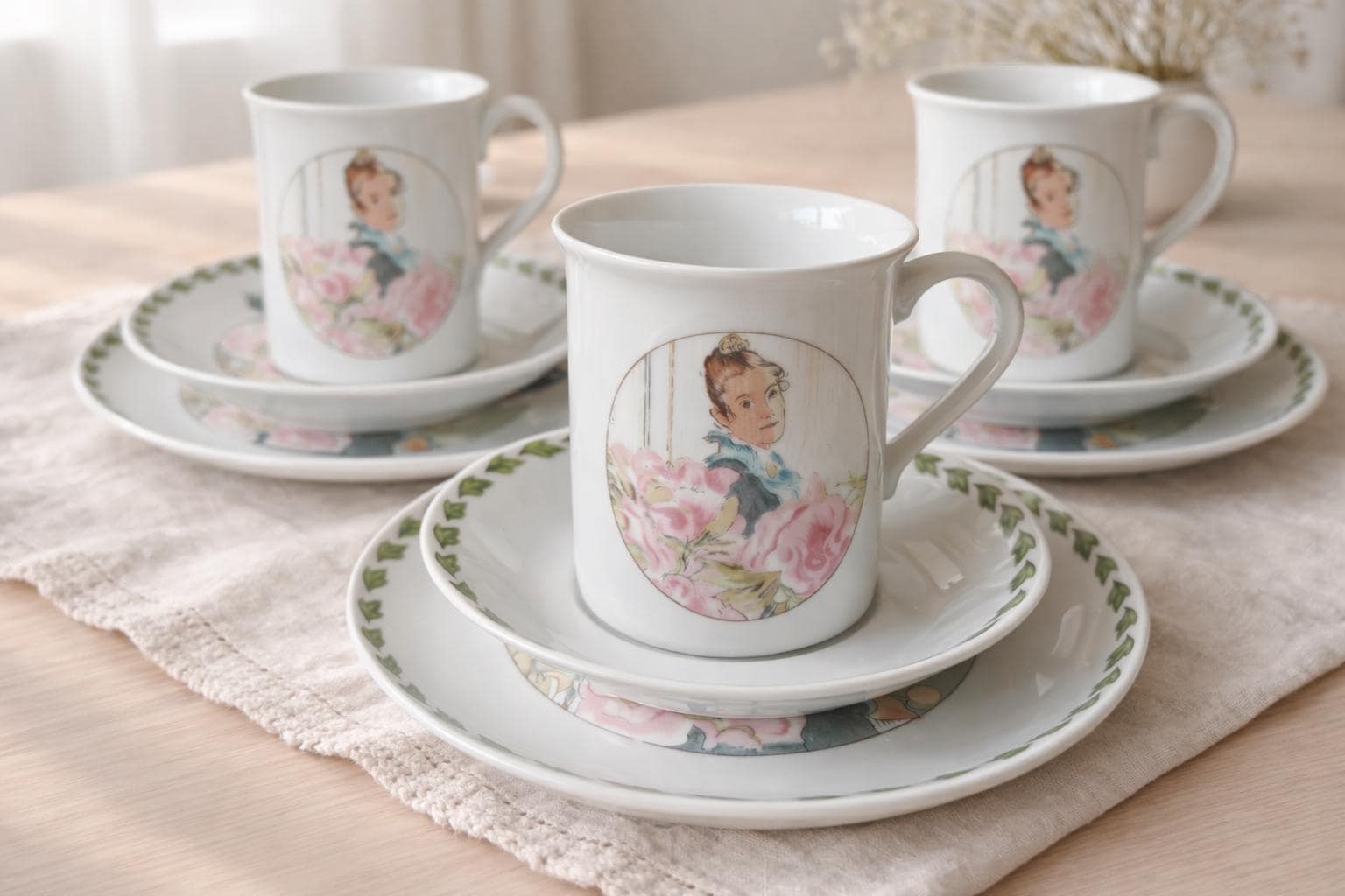 Tazza Conica Eschenbach Tallin 0,20L In Porcellana Blu Indiano - Fatto In Germania, Lavastoviglie, Garanzia 15 Anni