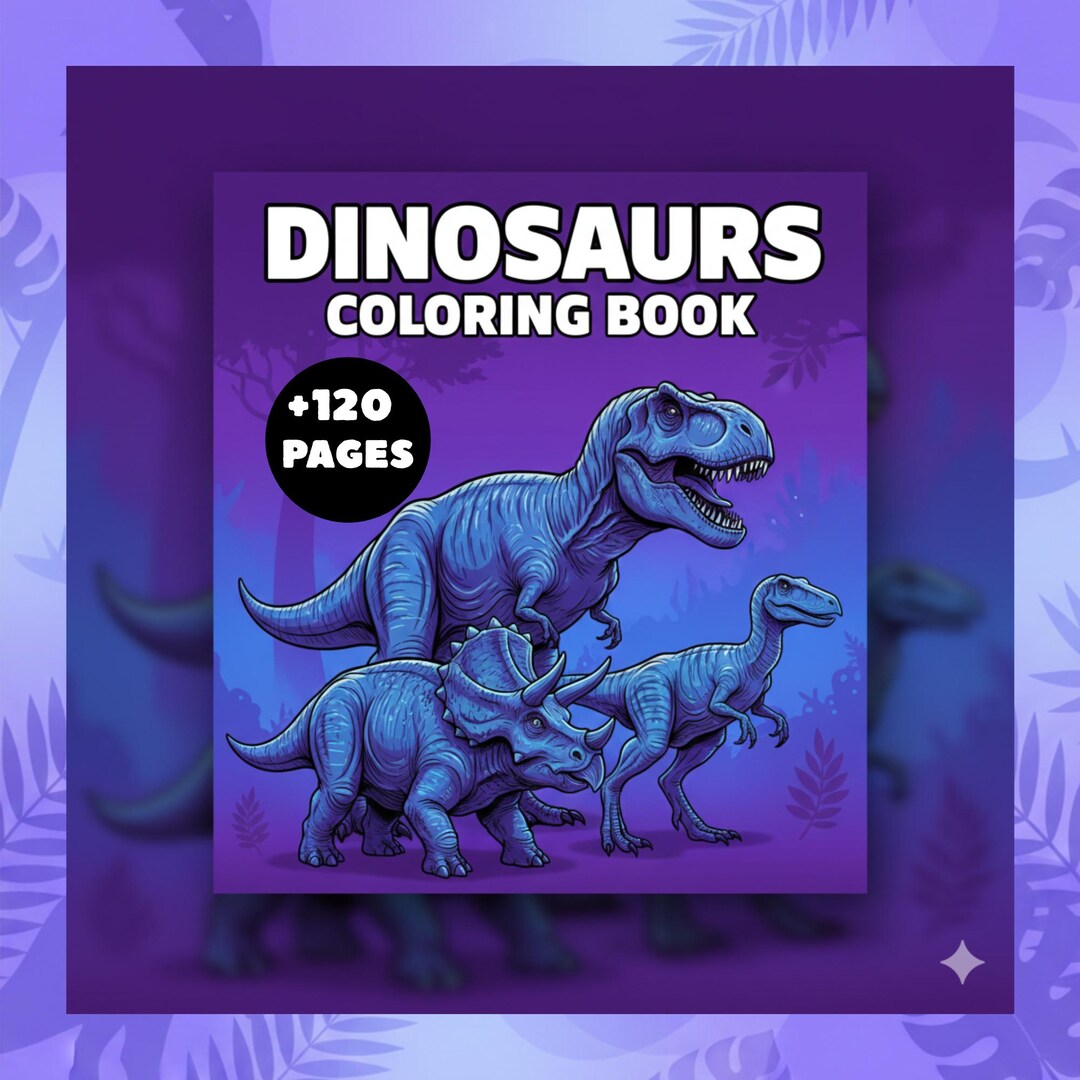 Dinosaurs Coloring Book for Kids – Realistic Jurassic Dinosaurs ...