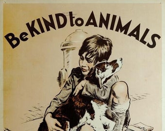 Sii gentile con gli animali 11 x 14 stampa cani gatti animali domestici #9