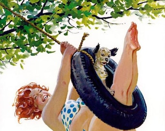 Duane Bryers Vintage Hilda Plus Size Girl 1950&#39;s  Reproduction Print #55