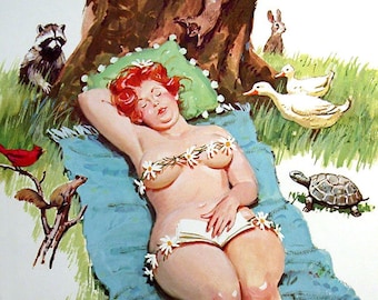 Duane Bryers Vintage Hilda Plus Size Girl 1950&#39;s  Reproduction Print #30