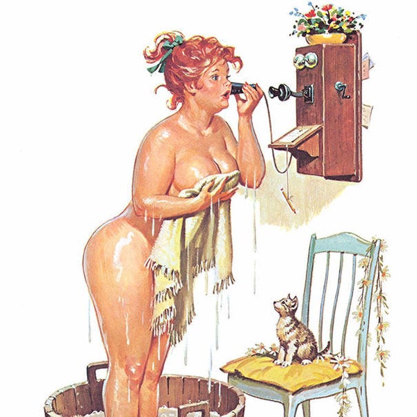 Duane Bryers Vintage Hilda Plus Size Girl 1950's  Reproduction Print #10