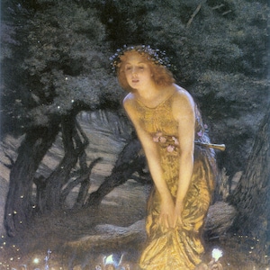 Midsummer Eve Edward Robert Hughes 1908 Vintage Reproduction Print 11 x17