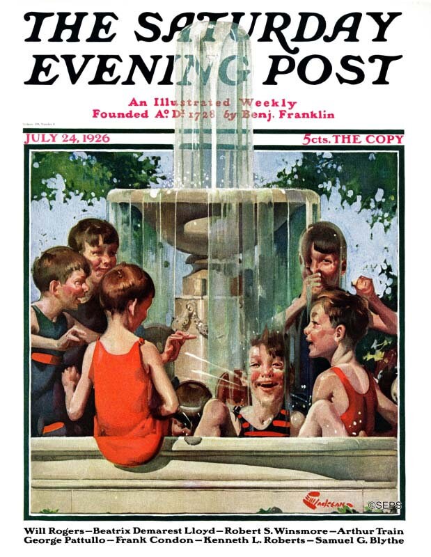 ロックウェル Saturday Evening Post 1926年 ビンテージ 1926 saturday evening post - Etsy 日本