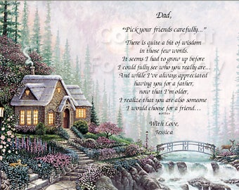 Father,Dad I would also choose you as a friend..  Sentimental Print Gift 1101