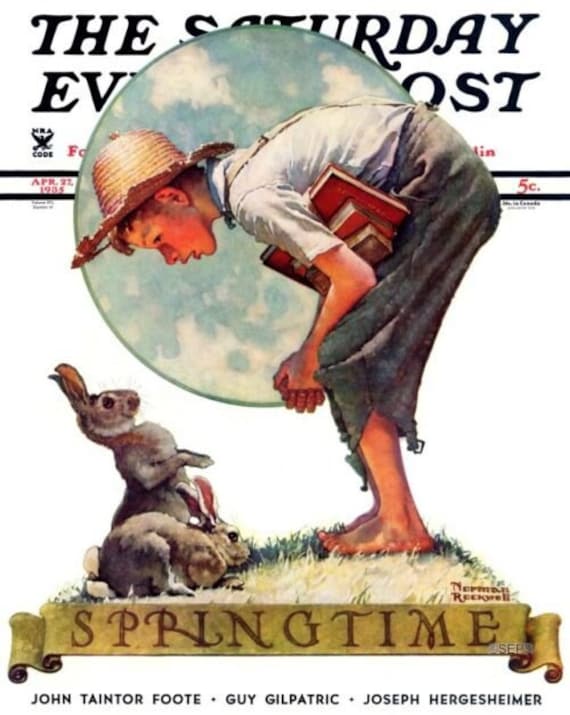 Saturday Evening Post April 27, 1935 Norman Rockwell Cover