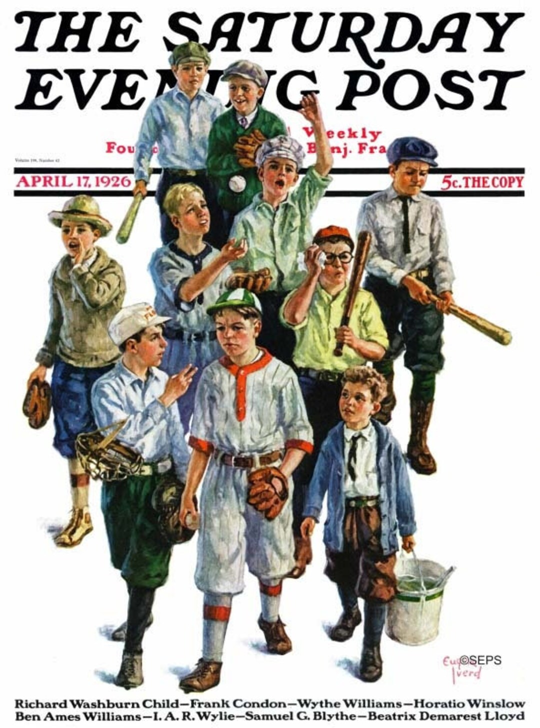 Saturday Evening Post April 17, 1926 Cover Reproduction Giclee