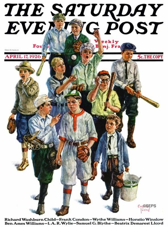 Saturday Evening Post April 17, 1926 Cover Reproduction Giclee