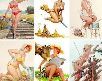 260 Vintage Hilda Plus Size Pin Up Images on CD