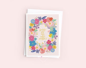 Armenian Floral Greeting Card – Mother’s Day, Birthday, Friendship (4.25" x 5.5")