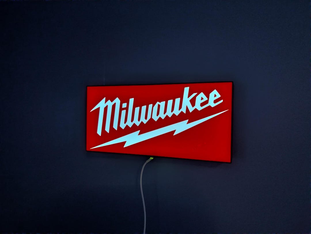 Milwaukee Lightbox Wall Art Sign - Etsy