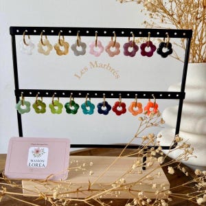 Boucles d’oreilles Pampilles interchangeables, Bijoux femme, minimalistes, acier inoxydable