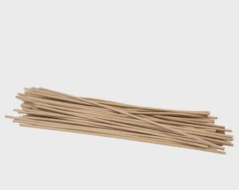 Varillas difusoras de varillas de madera natural, varillas de repuesto para fragancias para el hogar